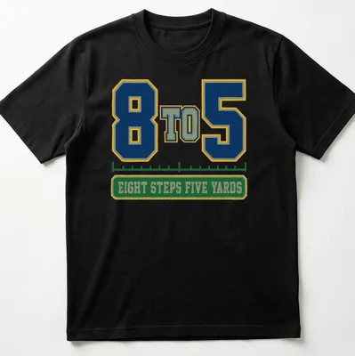 Varsity-style shirt featuring a marching band with bold lettering in navy, green, yellow, and white — printed on a unisex t-shirt