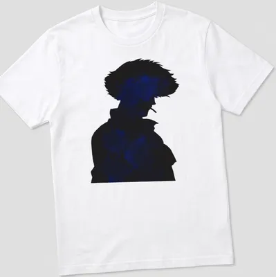 Playful blue doodle silhouette of a person on a black background