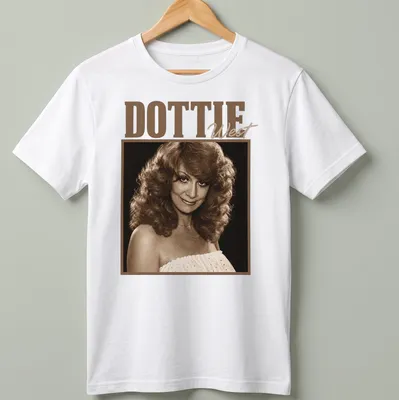 Vintage-style Dottie West t-shirt featuring her name in nostalgic typography