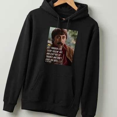 Vintage styled tee featuring Lee Hazlewood's quote with bold typography — printed on a unisex hoodie