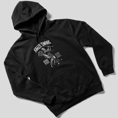 Cartoon grim reaper golfer with humorous text about eternal golf hours — printed on a unisex hoodie