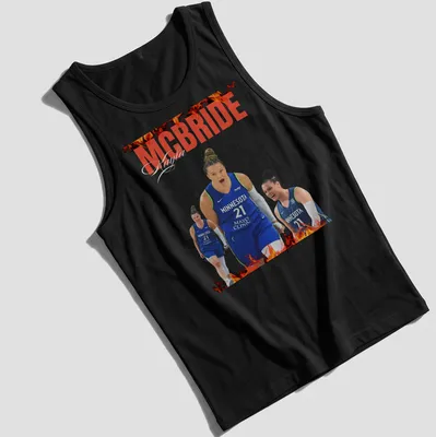 Illustrative basketball player t-shirt with text for Kayla from Mayo Clinic — printed on a tank top