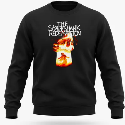 Silhouette of a person in fiery colors with dramatic illustration — printed on a unisex sweatshirt