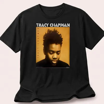 Vintage-style t-shirt featuring Tracy Chapman's name in bold lettering