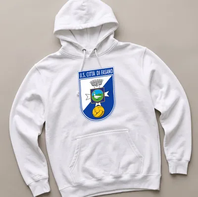 Emblematic U.S. Città di Fasano football club badge — printed on a unisex hoodie
